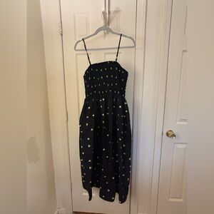 A New Day Black Dress with Lemom Details